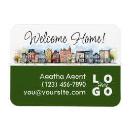 ウェルカムホーム実在エステート閉店ギフト マグネット