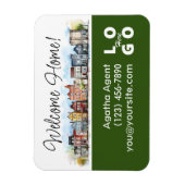 ウェルカムホーム実在エステート閉店ギフト マグネット (縦)