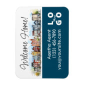 ウェルカムホーム実在エステート閉店ギフト マグネット (縦)