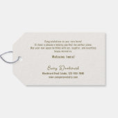 ウェルカムホーム実在エテートマーケティングミニマリスト ギフトタグ (裏面横)