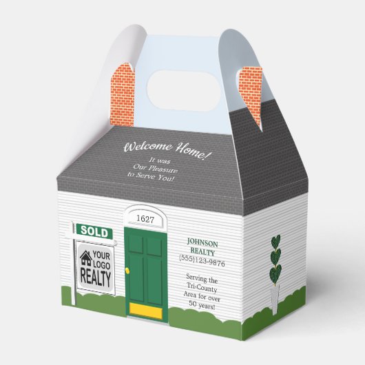 ウェルカムホーム木製のリアルタロゴグリーンドア フェイバーボックス (裏面サイド)