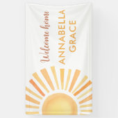 ウェルカムホーム男女兼用サンシャインサンボホ 横断幕 (縦)