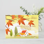 ウェルカムホーム秋招待状 招待状 (スタンド正面)