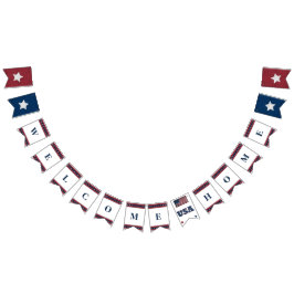 ウェルカムホーム軍隊バンティングバナー バンティングフラッグ