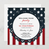ウェルカムホーム軍隊パーティー 招待状 (正面/裏面)