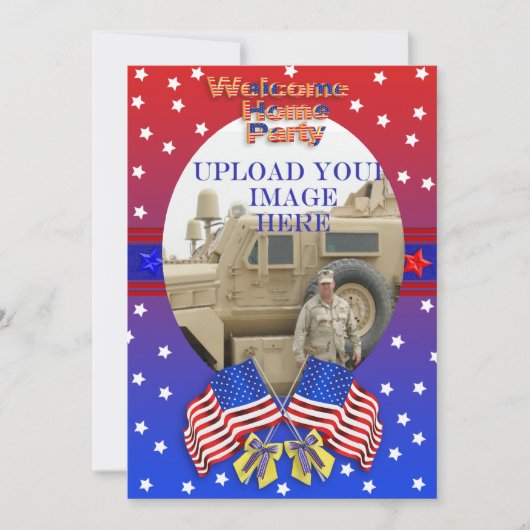 ウェルカムホーム軍隊招待状 招待状 (正面)