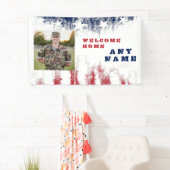 ウェルカムホーム軍隊退役軍人写真 横断幕 (インサイチュ)