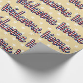 ウェルカムホーム軍隊*背景色の選択 ラッピングペーパー (角)