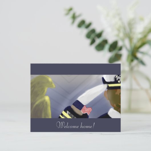 ウェルカムホーム退役軍人はがき ポストカード (スタンド正面)