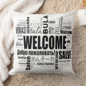 「ウェルカムホーム：すべてのステッチでエレガンスを招待 クッション (ブランケット)
