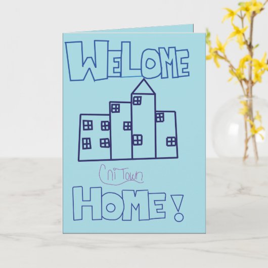 ウェルカムホーム カード (黄色い花)