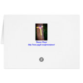 ウェルカムホーム&サンキュー軍隊グリーティングカード (裏面横)