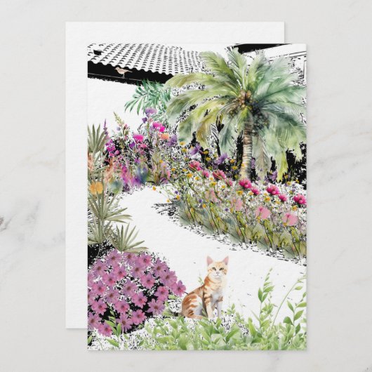 ウェルカムホーム 招待状 (正面/裏面)