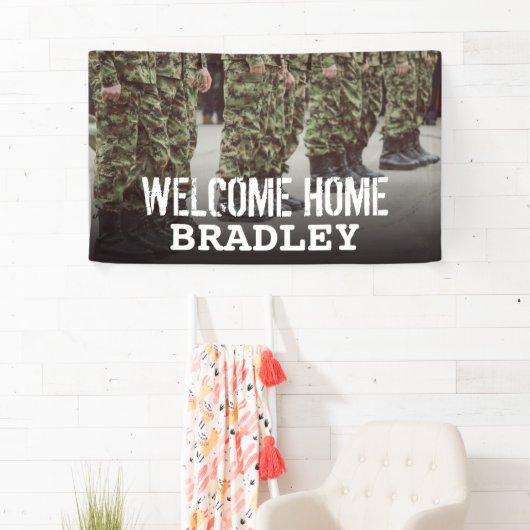 ウェルカムホーム |軍隊兵 横断幕 (インサイチュ)