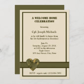 ウェルカムホーム/軍隊 招待状 (正面/裏面)