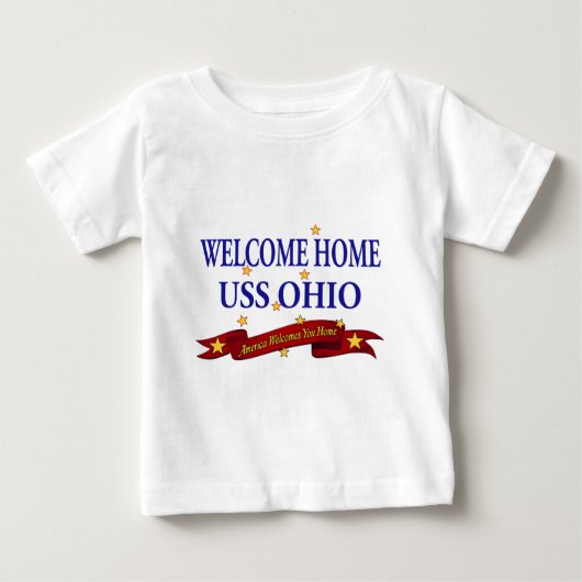 ウェルカムホームUSSオハイオ ベビーTシャツ (正面)