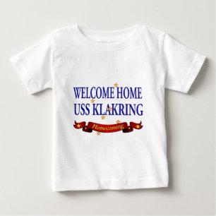 ウェルカムホームUSSクラクリング ベビーTシャツ