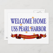ウェルカムホームUSSパールハーバー ポストカード (正面/裏面)