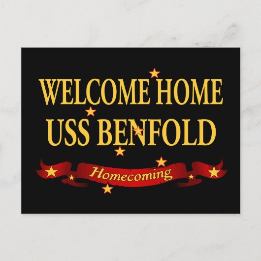 ウェルカムホームUSSベンフォールド ポストカード (正面)
