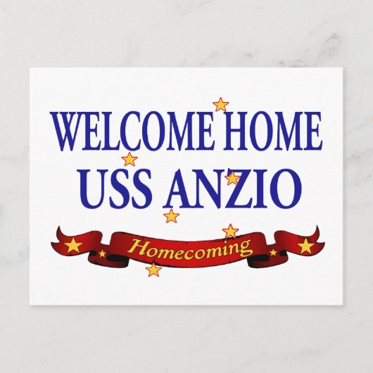 ウェルカムホームUSS Anzio ポストカード (正面)
