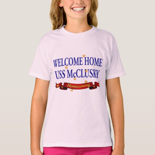 ウェルカムホームUSS McClusky Tシャツ (正面)