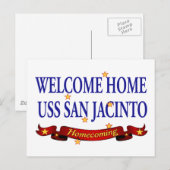 ウェルカムホームUSS San Jacinto ポストカード (正面/裏面)
