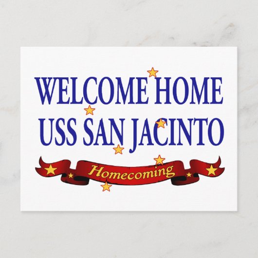 ウェルカムホームUSS San Jacinto ポストカード (正面)
