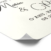 ウェルカムボホ秋結婚フラワーズ ポスター (角)