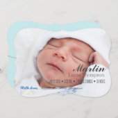 ウェルカムボーイ・ガール・ツインズ誕生のお知らせ 案内状 (正面/裏面)