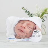 ウェルカムボーイ・ガール・ツインズ誕生のお知らせ 案内状 (スタンド正面)