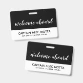 ウェルカムボードスクリプト バッジ (正面＆裏面)