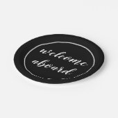 ウェルカムボードスクリプト ペーパープレート (アングル)