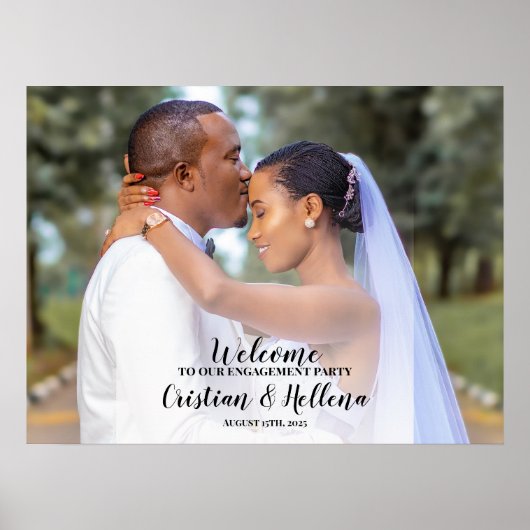 ウェルカムボード 結婚式 写真 ポスター (正面)