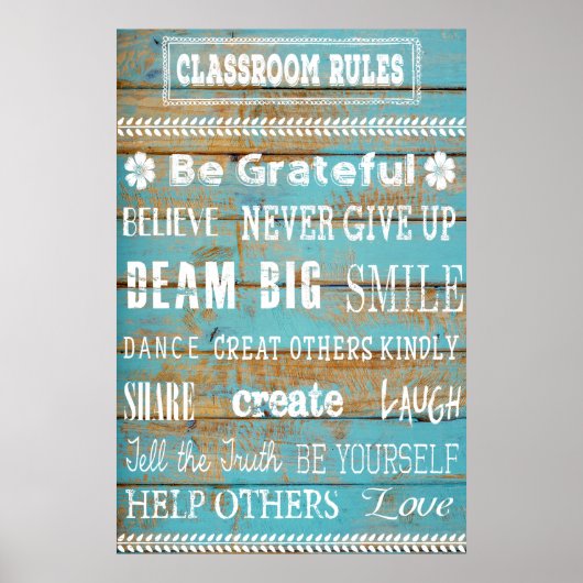 ウェルカムポスターとクラス規則ポスター ポスター (正面)