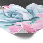 ウェルカムポスター サイン 結婚式 多肉植物 ポスター (角)