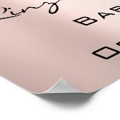 ウェルカムポスター ローズフィート ベビーシャワー ガール ボーイ ポスター (角)