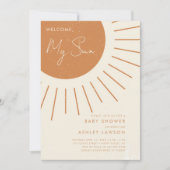 ウェルカムマイサンボホモダンベビーシャワー招待状 招待状 (正面)