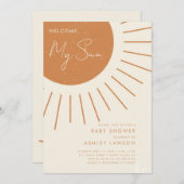 ウェルカムマイサンボホモダンベビーシャワー招待状 招待状 (正面/裏面)