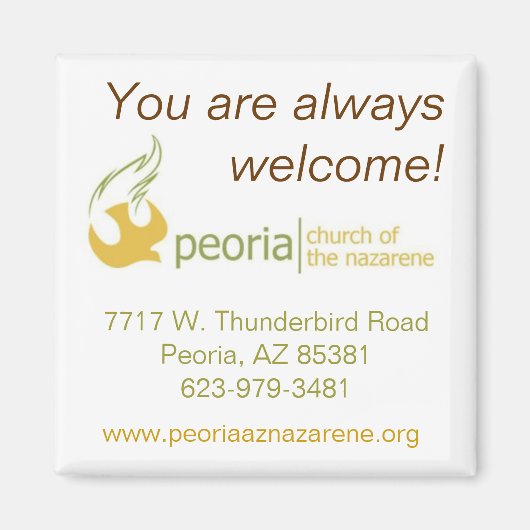 ウェルカムマグネット マグネット (正面)