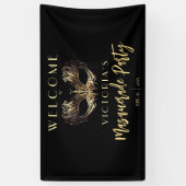 ウェルカムマスカレード誕生日パーティーブボード 横断幕 (縦)