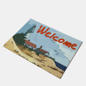 ウェルカムマット、ライトハウス ドアマット (アングル)