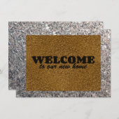 ウェルカムマット 招待状 (正面/裏面)