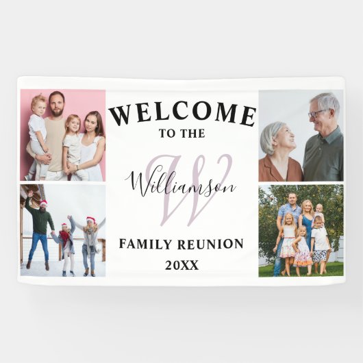 ウェルカムモノグラム&フォトファミリー懇親会 横断幕 (横)