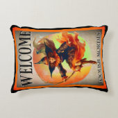 ウェルカムモルタルハロウィーンウィッチ アクセントクッション (正面)