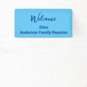 ウェルカムライトブルー&ダークブルーネームファミリー懇親会 横断幕 (インサイチュ)