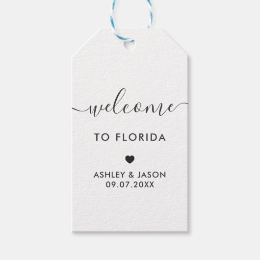 ウェルカムラベル結婚、のウェルカムバッグギフトラベル、クラフト ギフトタグ (正面)