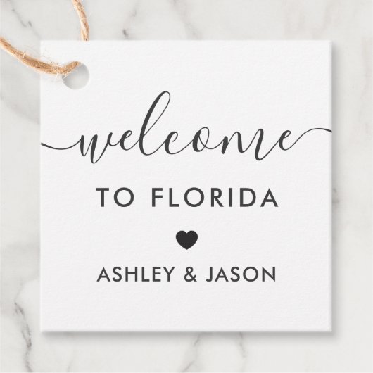 ウェルカムラベル結婚、のウェルカムバッグギフトラベル、クラフト フェイバータグ (正面)