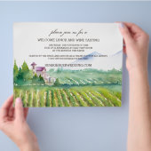 ウェルカムランチ&ワインテイスティングフライヤー チラシ (手)