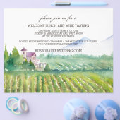 ウェルカムランチ&ワインテイスティングフライヤー チラシ (シングル)