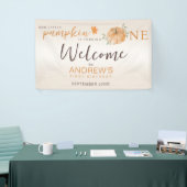 ウェルカムリトルカボチャ秋第1の誕生日 横断幕 (トレードショー)